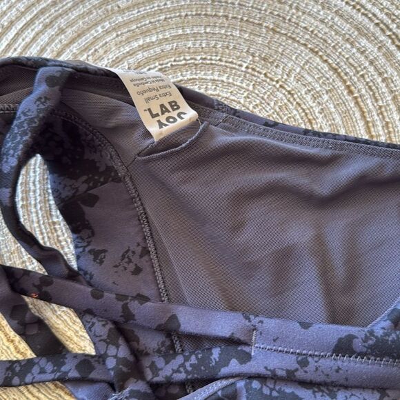 Joy‎ Lab Strappy Sports Bra XS Dark Gray Black Stretch - Picture 5 of 8